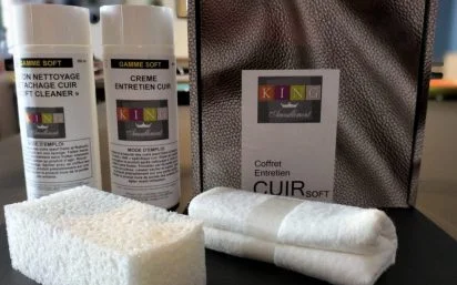 Coffret entretien cuir soft pour canapé