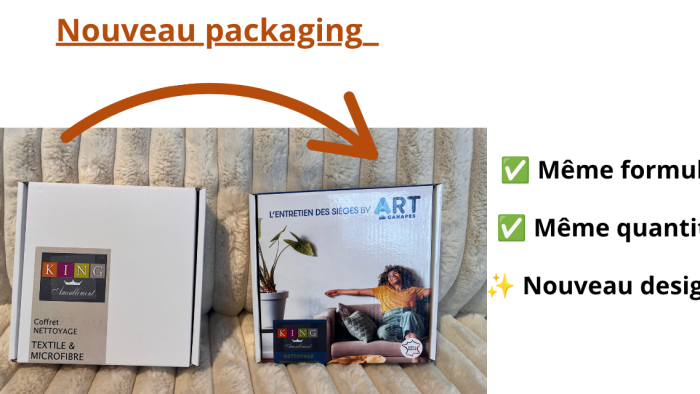 Coffret nettoyage textile et microfibre Canapés King Ameublement 2 Coffret nettoyage textile et microfibre Canapés King Ameublement 2